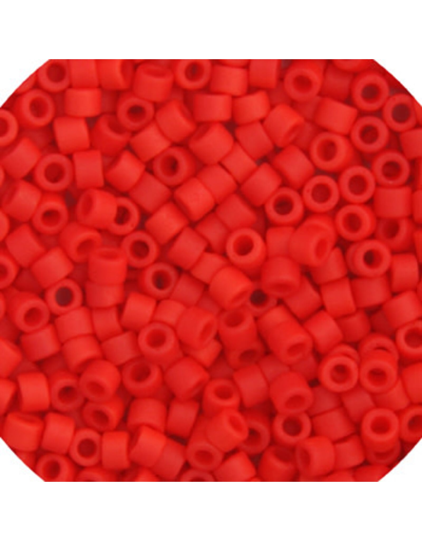 Miyuki db757 11 Delica  Opaque Vermillion Red Matte