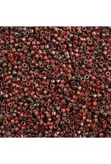 Miyuki db2263 11 Delica   Opaque Garnet Red Picasso