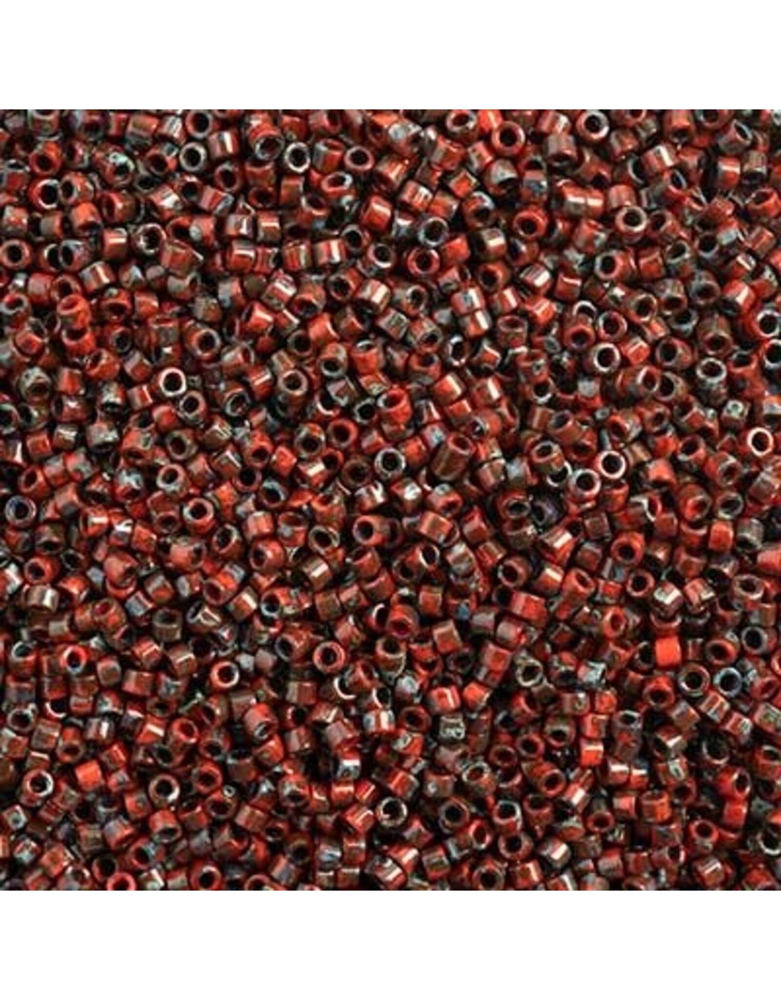 Miyuki db2263 11 Delica   Opaque Garnet Red Picasso