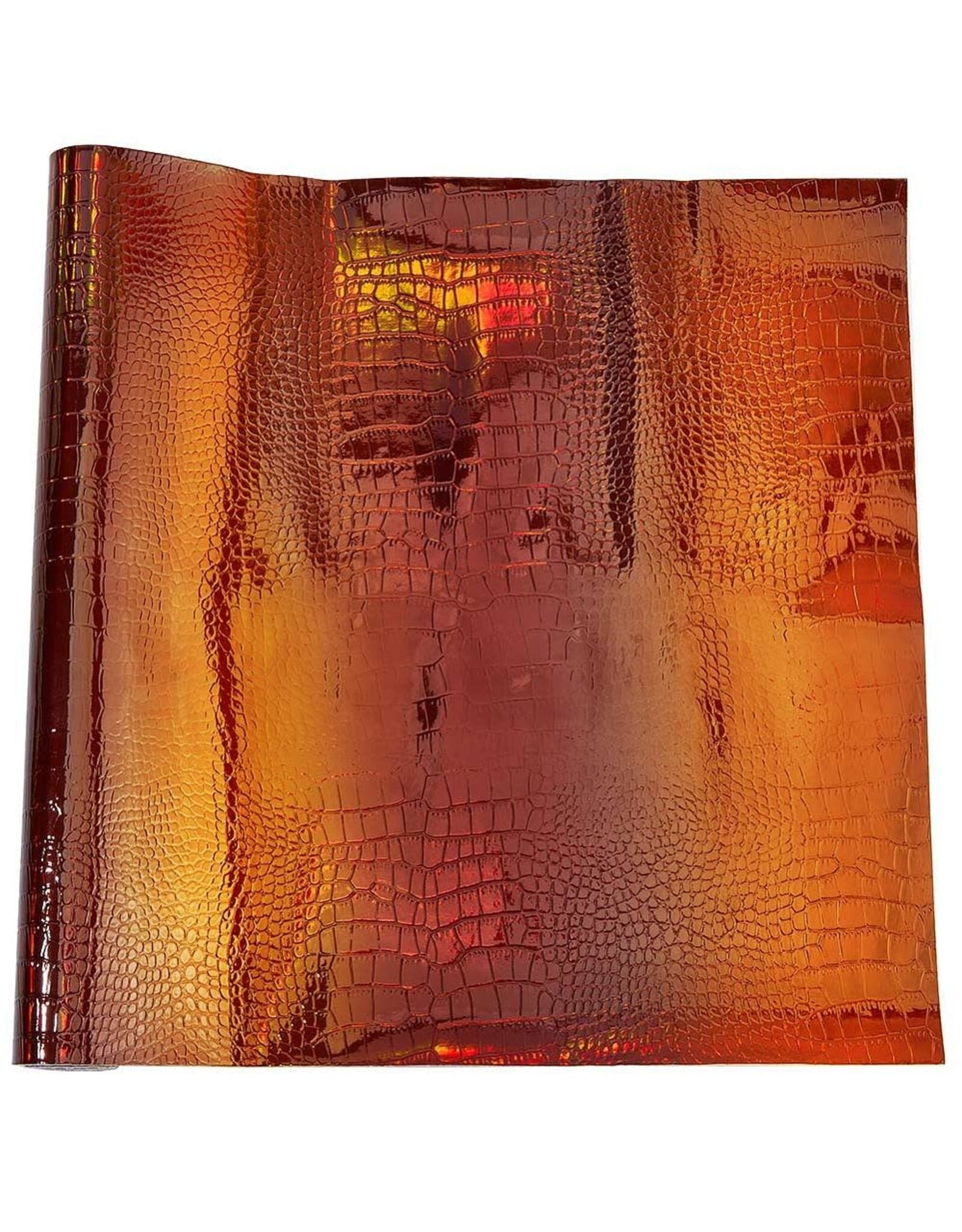 Faux Leather Beading Backing Brown Metallic AB .5mm thick 8x12”