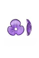10mm Acrylic  Flower   Transparent Violet  x50