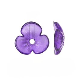 10mm Acrylic  Flower   Transparent Violet  x50