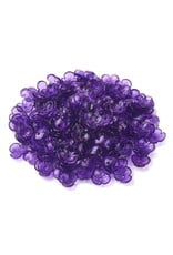 10mm Acrylic  Flower   Transparent Violet  x50
