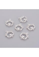 Heart Link (1to5) 19x21mm Silver NF