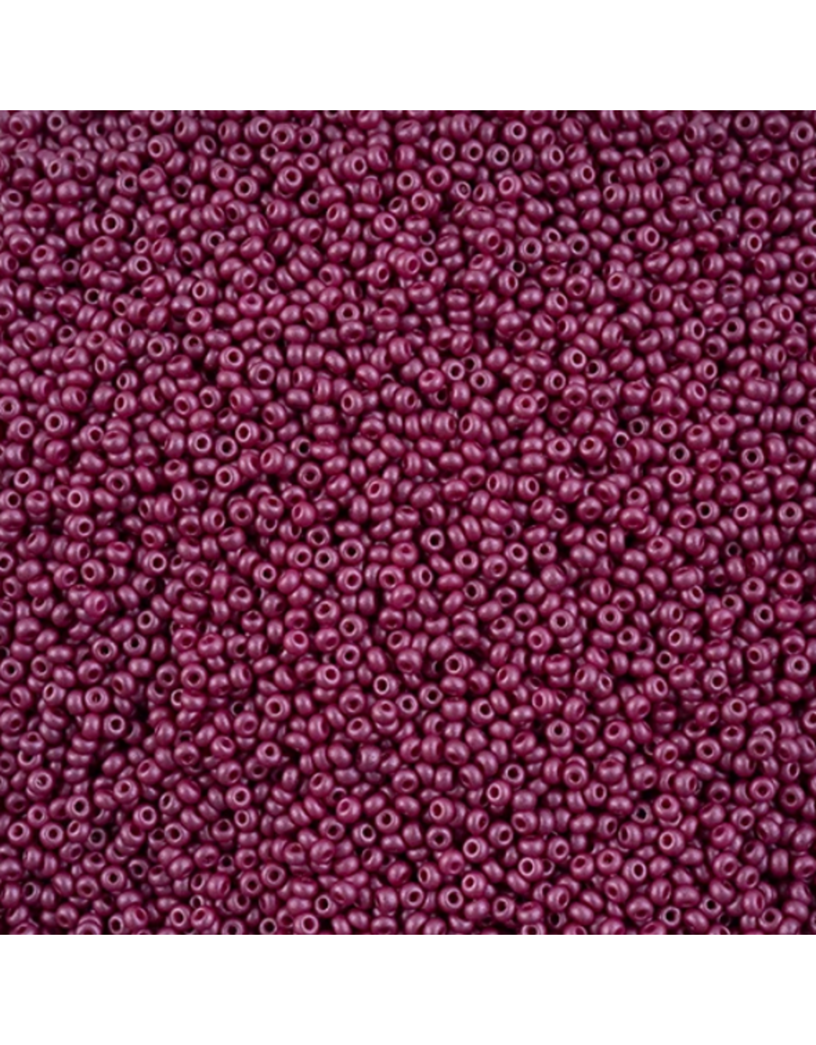 Czech 42112 10  Seed   Opaque Plum Dyed PermaLux