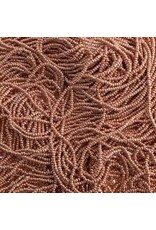 Czech 601076 13/0 Charlotte Cut Seed Hank 12g Light Gold (salmon)  Metallic Terra