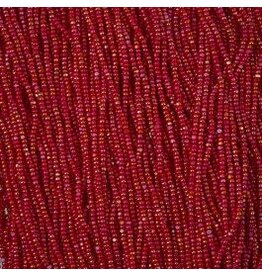 Czech 635555 13/0 Charlotte Cut Seed Hank 12g Opaque Red  AB