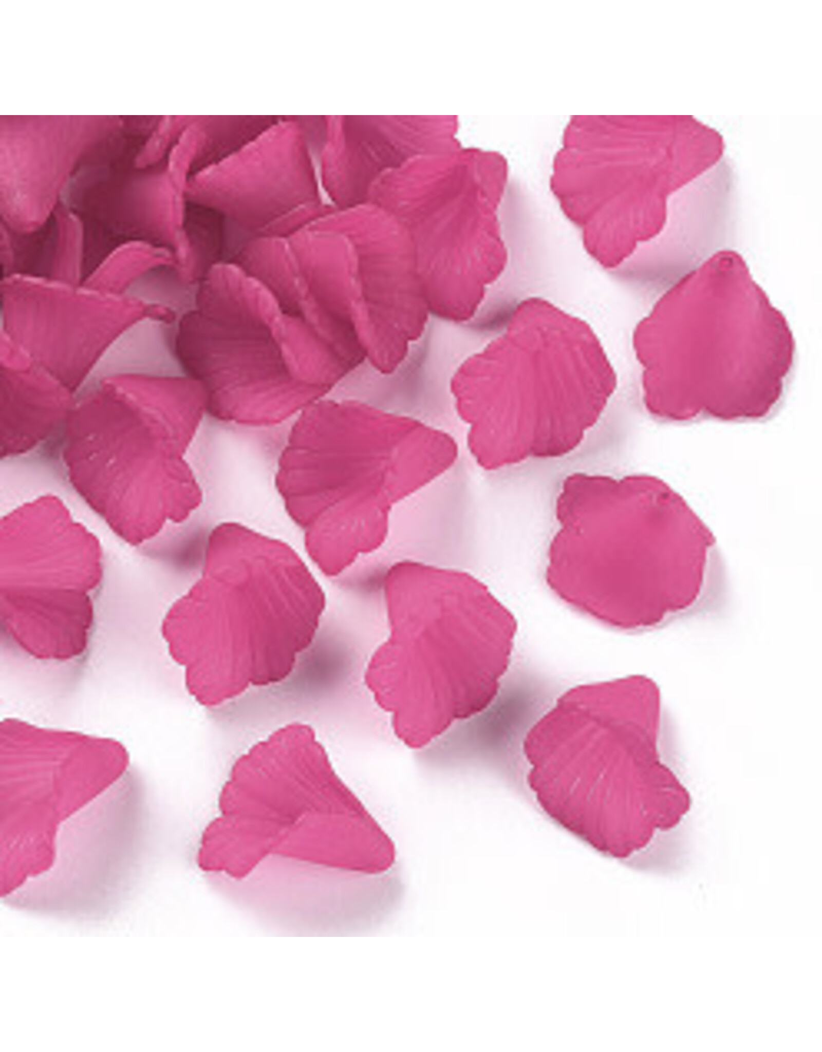 18x17mm Acrylic Flower Cap  x20