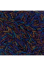 Czech 805004  #5 Bugle  Opaque Blue AB  Twist