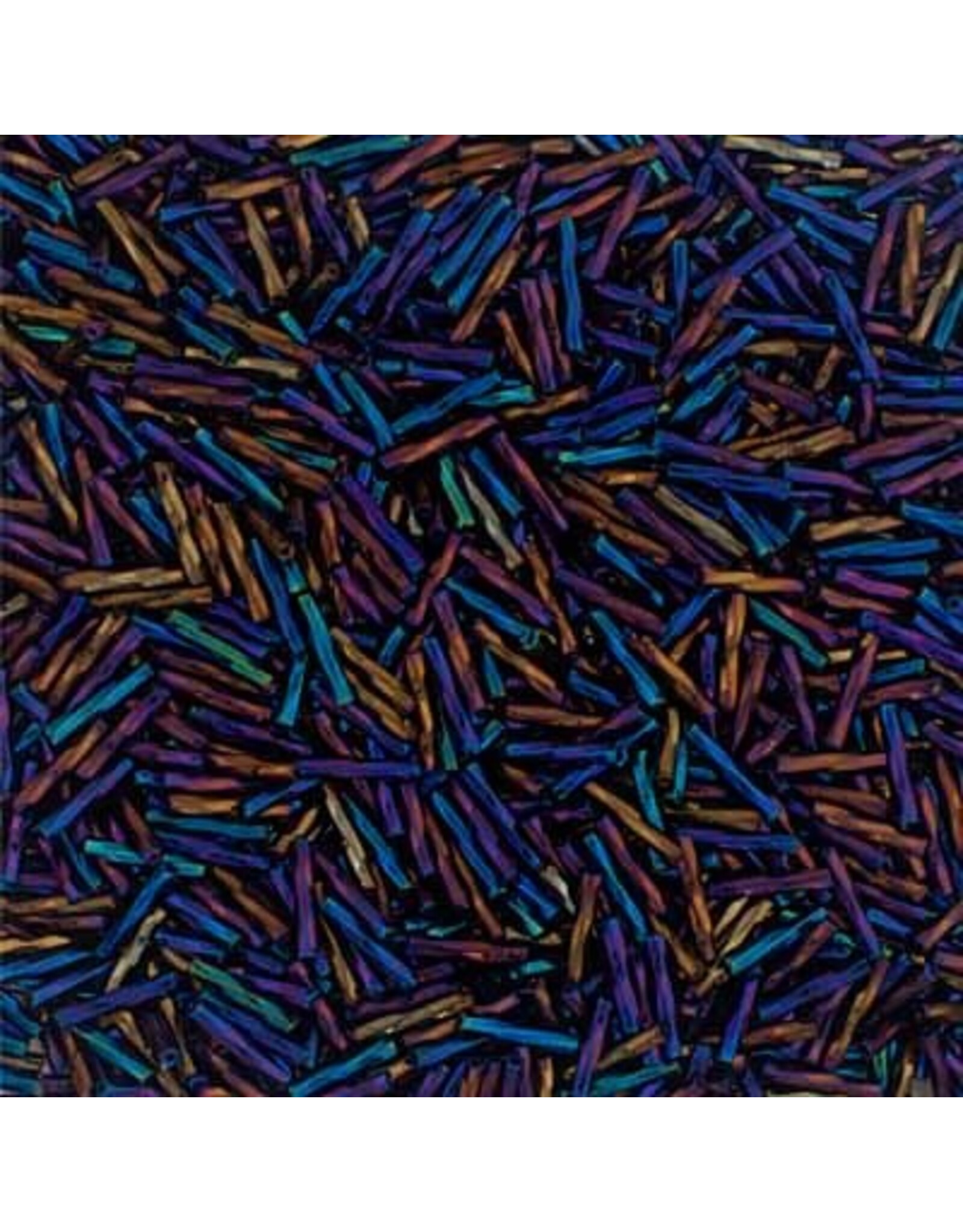 Czech 805004  #5 Bugle  Opaque Blue AB  Twist