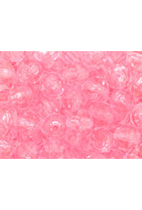 Faceted Round  8mm Transparent Pink x250