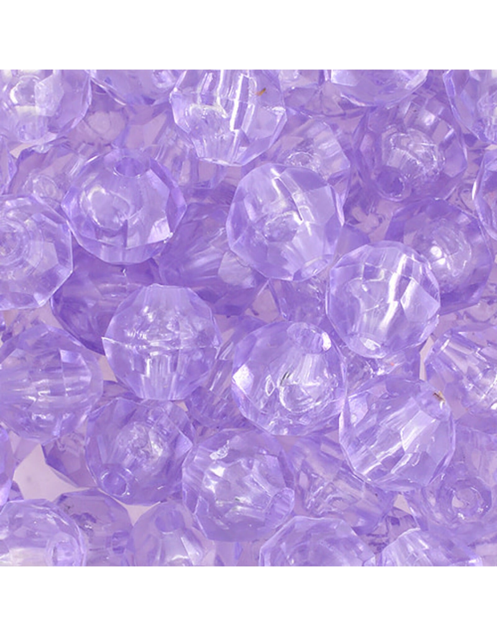 Faceted Round  8mm Transparent  Purple x250