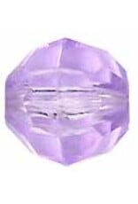 Faceted Round  8mm Transparent  Purple x250