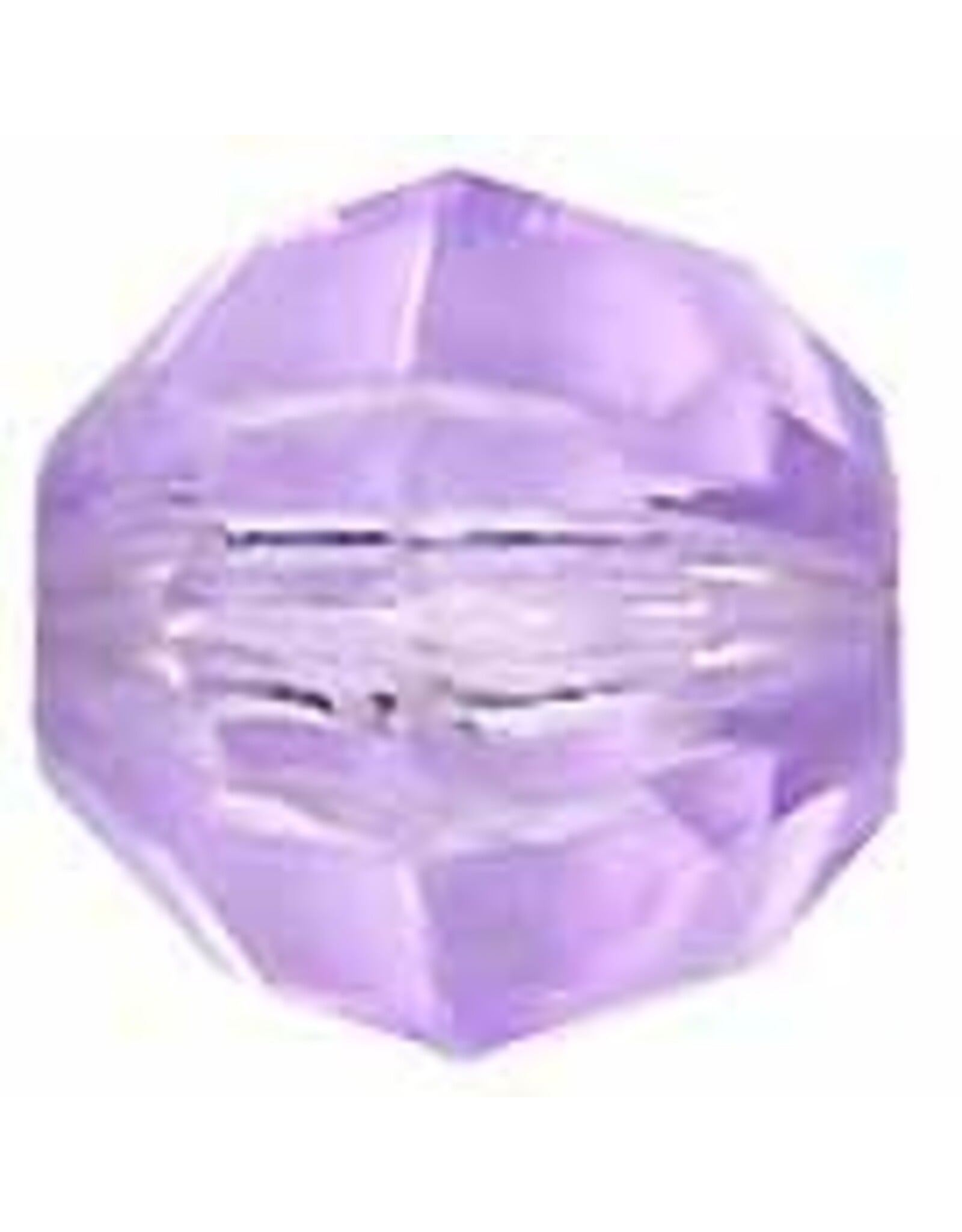 Faceted Round  8mm Transparent  Purple x250