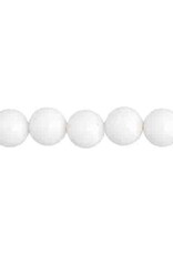 Round  8mm Opaque White x1000