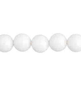 Round  8mm Opaque White x1000