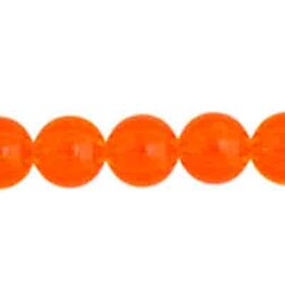 Round  8mm Transparent Orange
