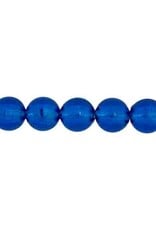 Round  8mm Transparent Dark Blue x1000