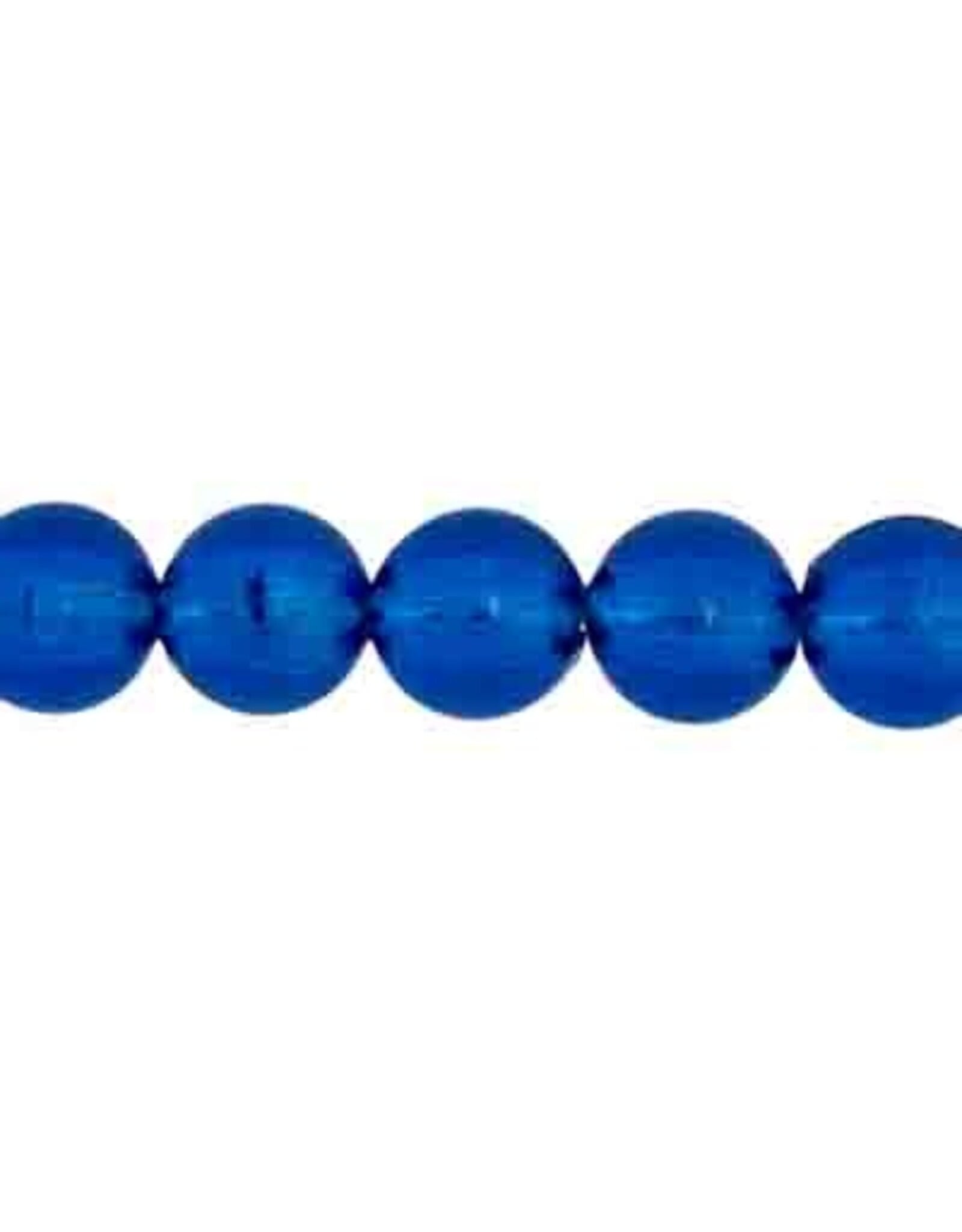 Round  8mm Transparent Dark Blue x1000