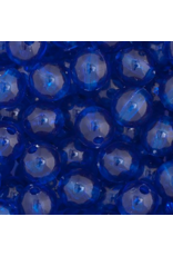 Round  8mm Transparent Dark Blue x1000