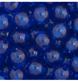 Round  8mm Transparent Dark Blue x1000