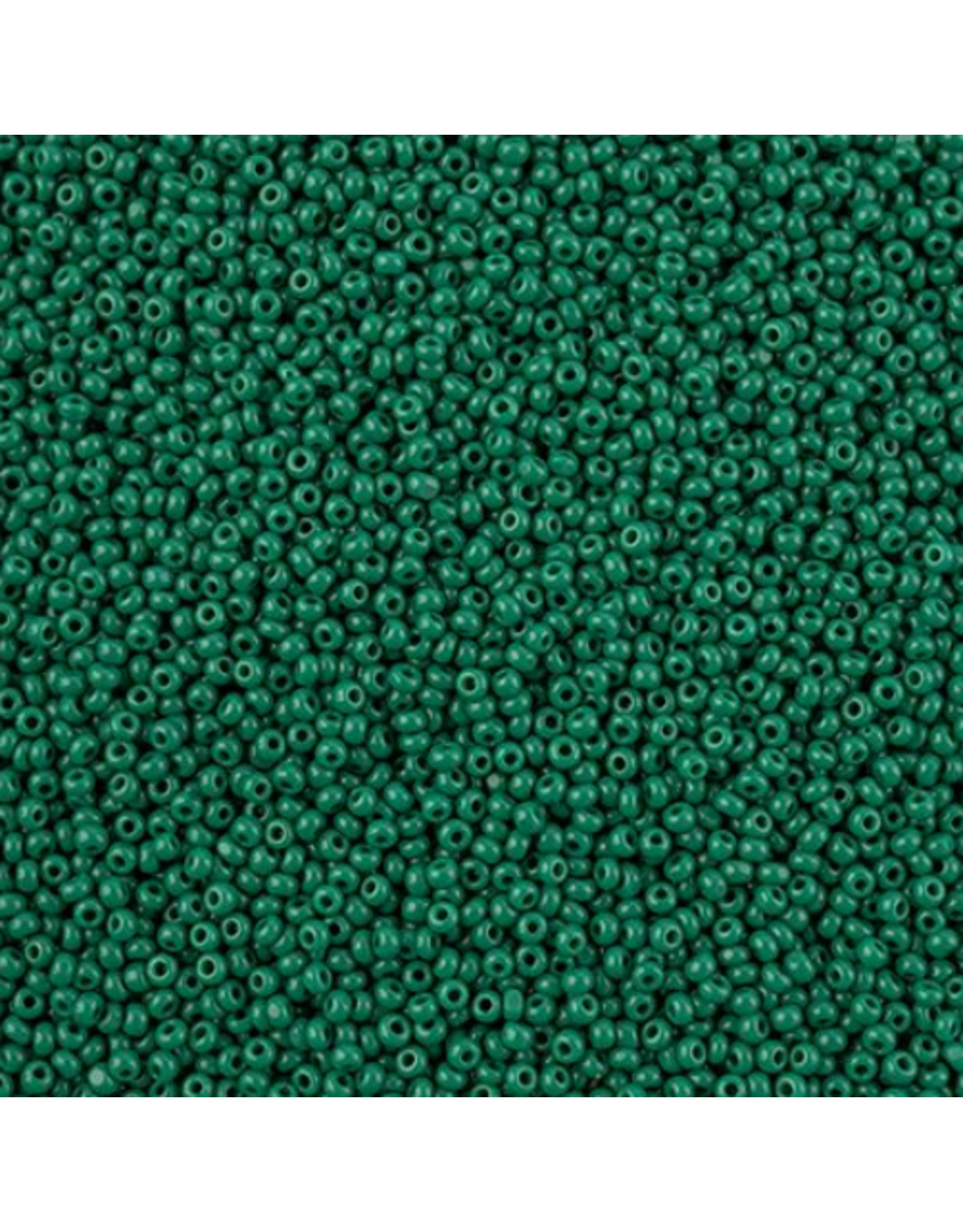 Czech 601097 13/0 Charlotte Cut  Seed Loose  10g  Opaque Medium Dark Green