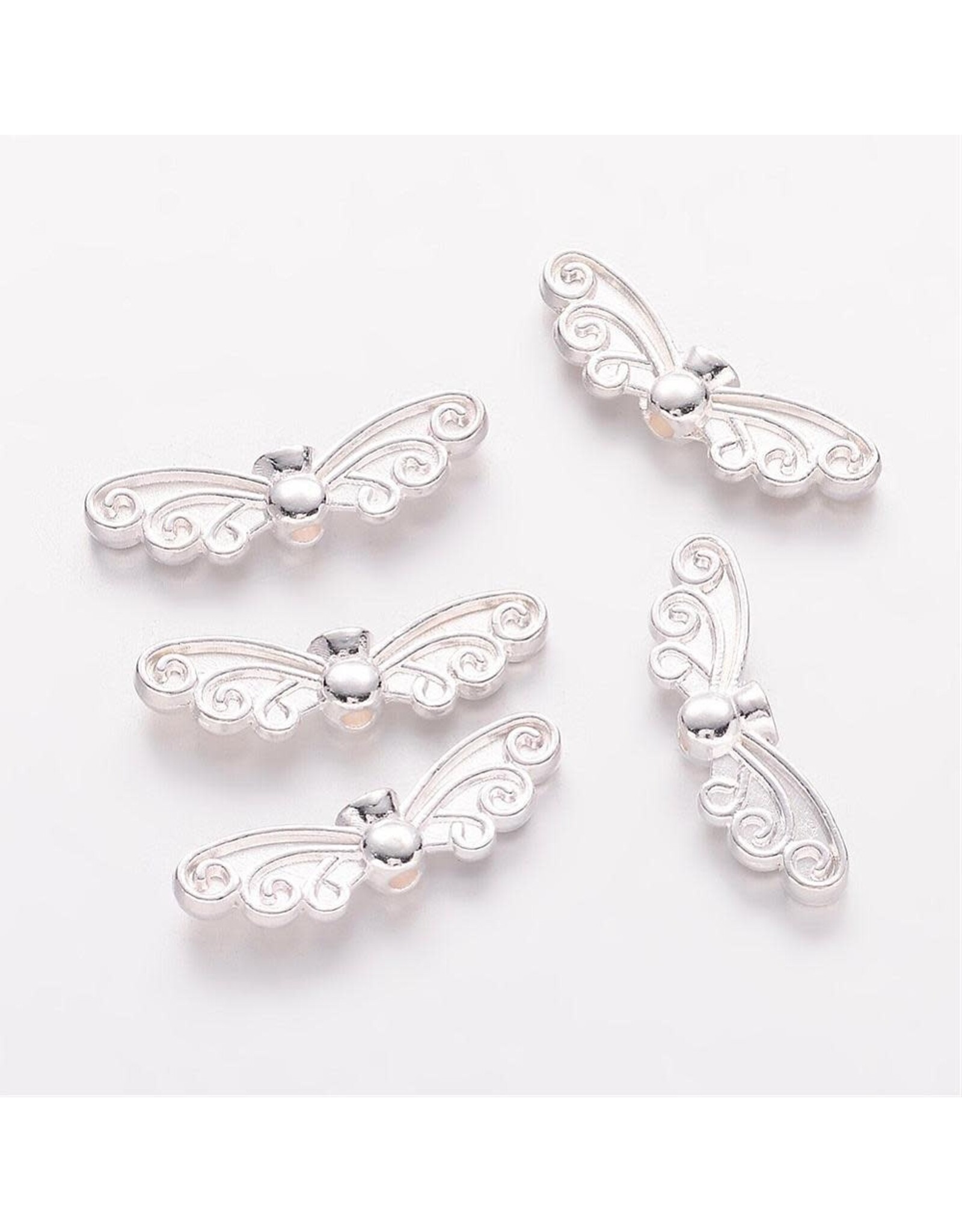 Wing Bead Silver 6.5x22x3mm NF