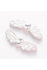 Wing Bead Silver 6.5x22x3mm NF
