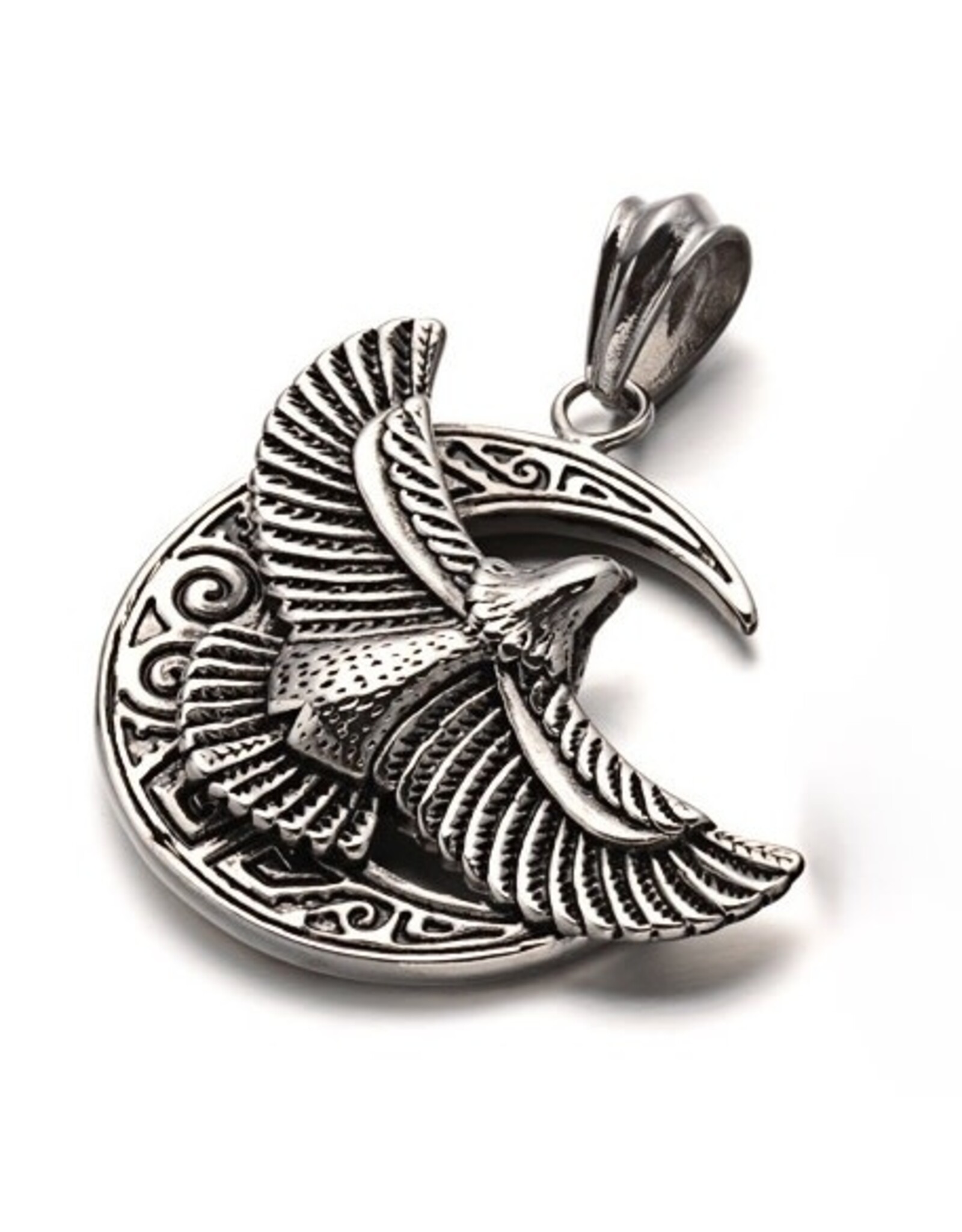 Eagle Moon Stainless Steel   53mm  Silver  x1 NF