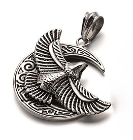 Eagle Moon Stainless Steel   53mm  Silver  x1 NF