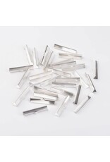 Ribbon End 8x35mm Silver
