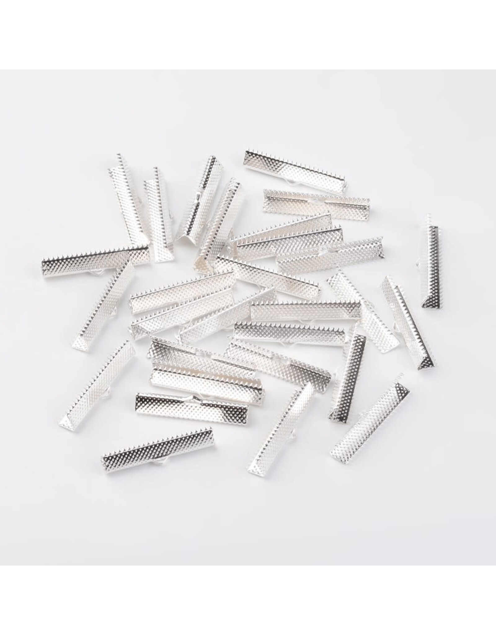 Ribbon End 8x35mm Silver