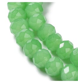 6x5mm Rondelle Green Opal   x80