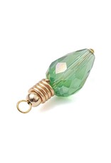 Christmas Light  Charm 26x10mm  3 Pair Random Mix