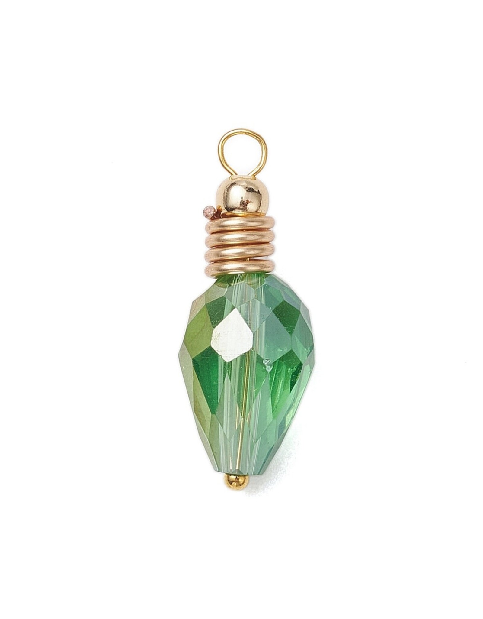 Christmas Light  Charm 26x10mm  3 Pair Random Mix