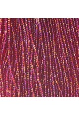 Czech 601043 13/0 Charlotte Cut Seed Hank 12g Transparent Red AB