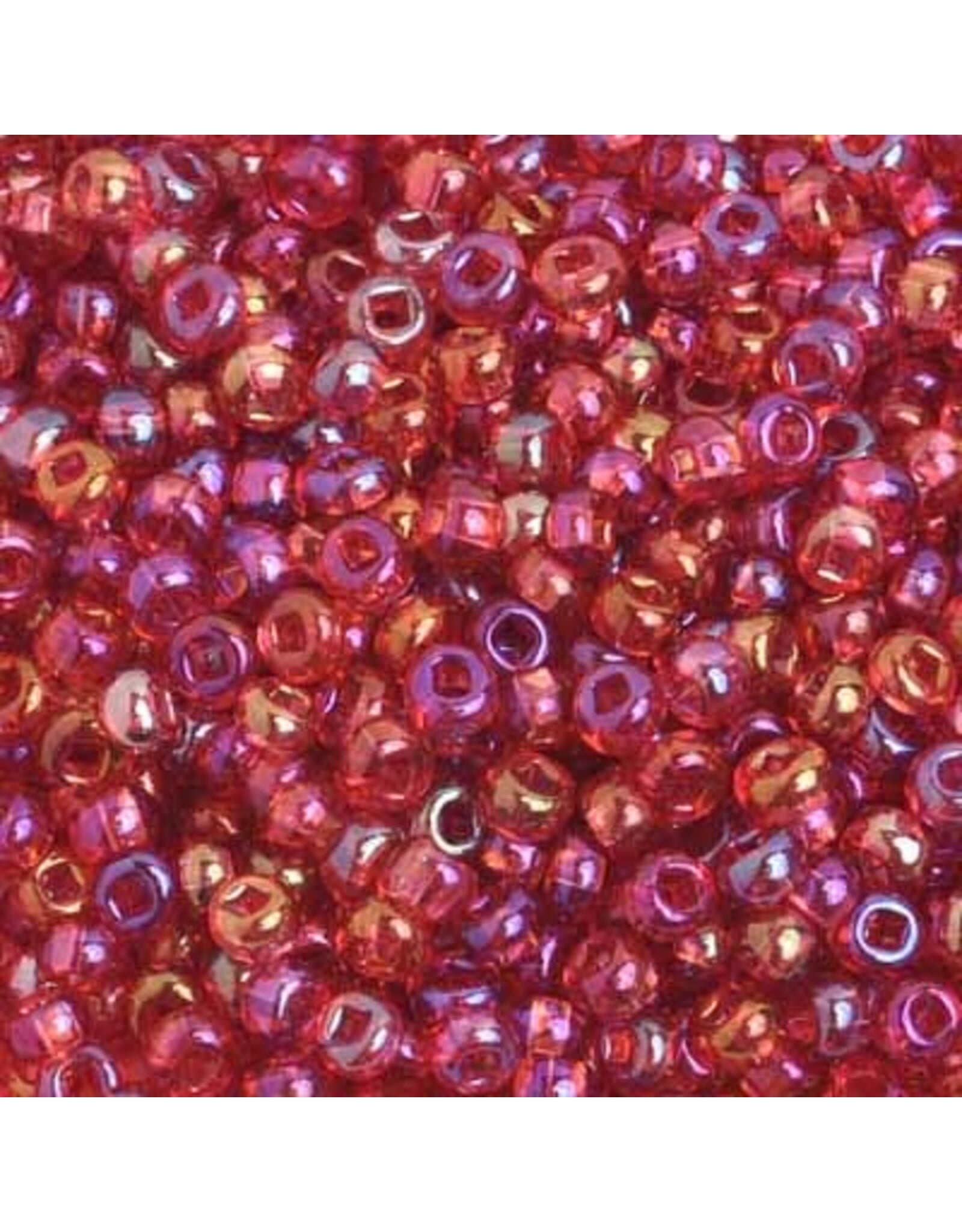 Czech 401715  6  Seed  Transparent Dark Pink AB