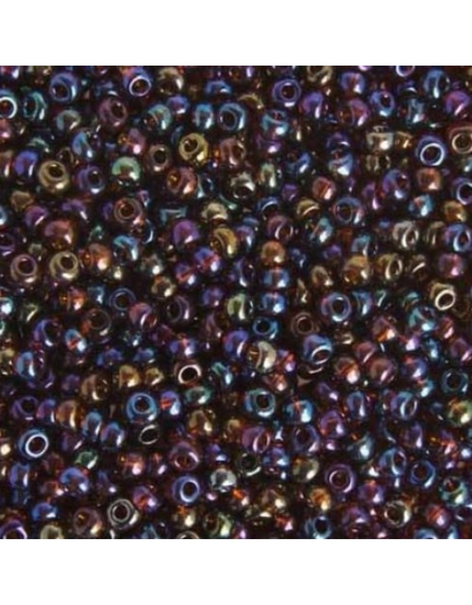 Czech 402410  6 Seed Transparent Dark Topaz AB