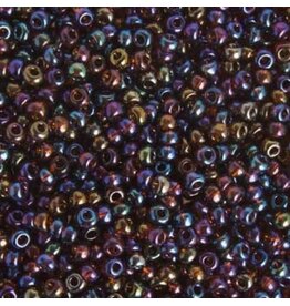Czech 402410  6 Seed Transparent Dark Topaz AB