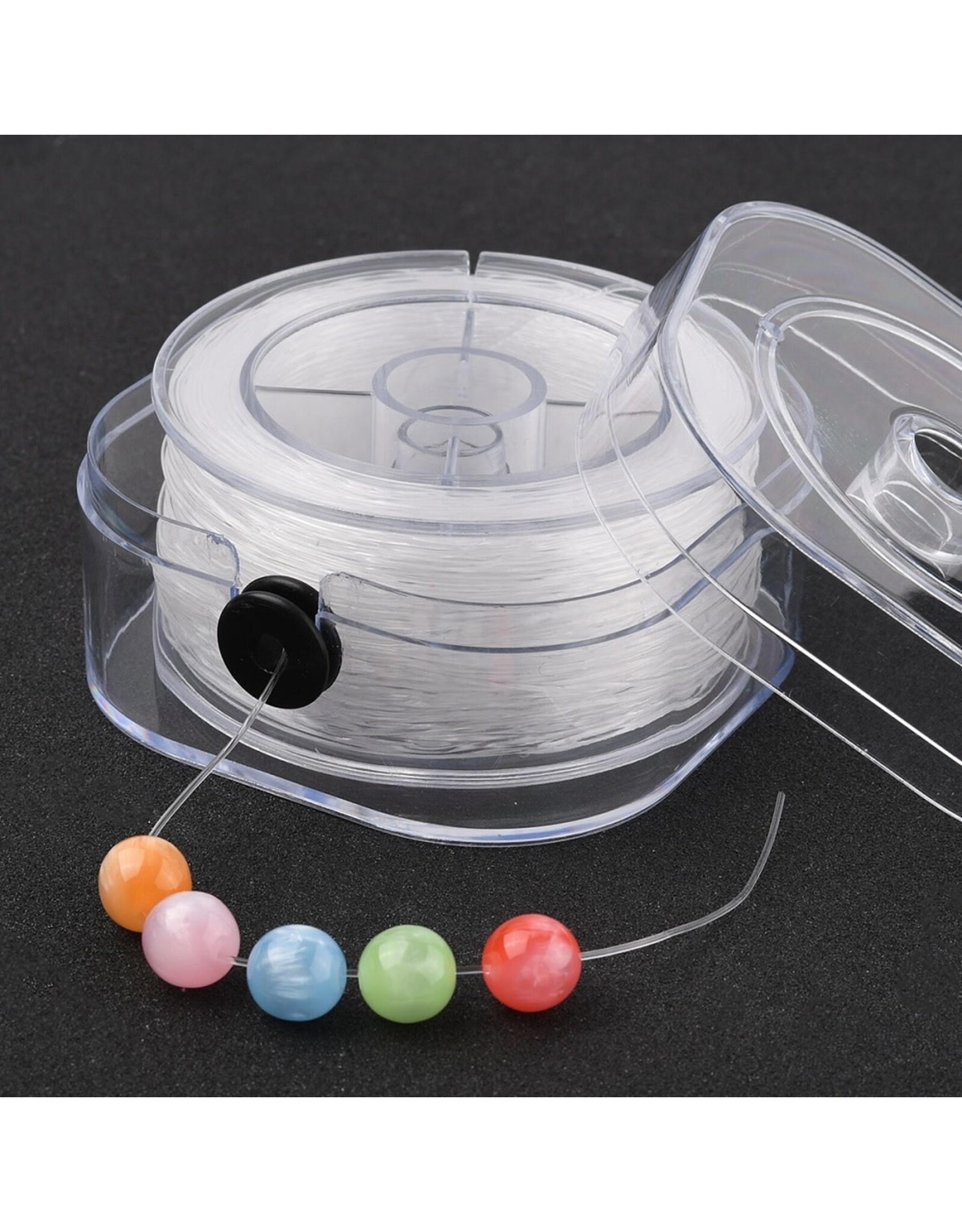 Elastic Cord Clear Round .8mm  x60m