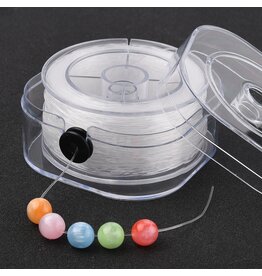 Elastic Cord Clear Round .8mm  x60m