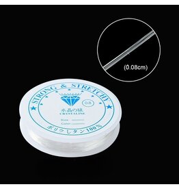 Elastic Cord Clear Round .8mm x7m