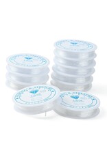 Elastic Cord Clear Round .8mm x7m   x10 spools