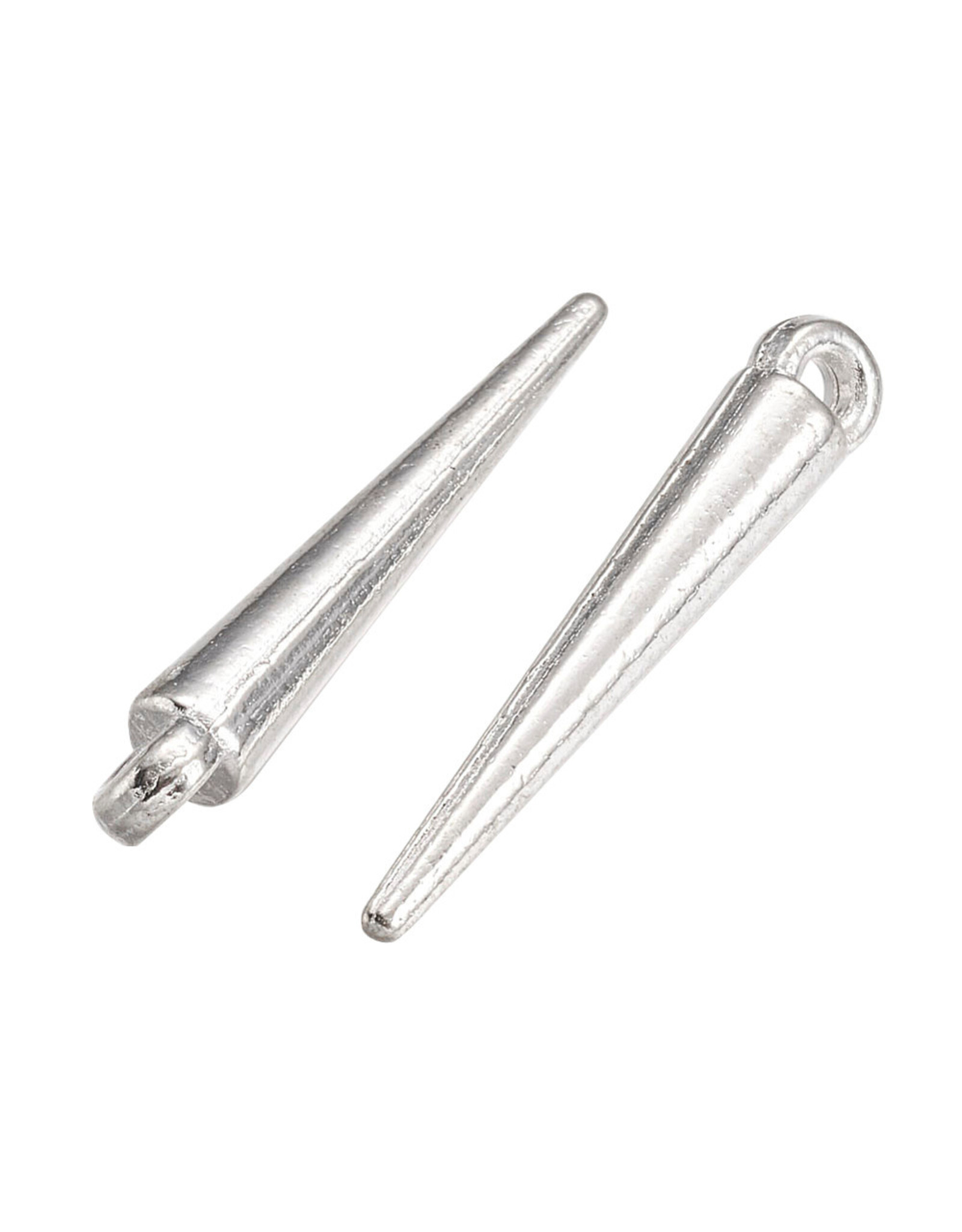Spike Pendant Silver 21x3mm  x50  NF