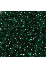 209  4x3mm  Fringe Bead 10g  Transparent Dark Green
