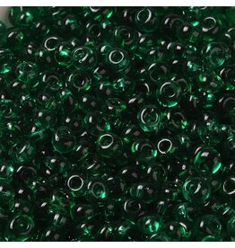 209  4x3mm  Fringe Bead 10g  Transparent Dark Green