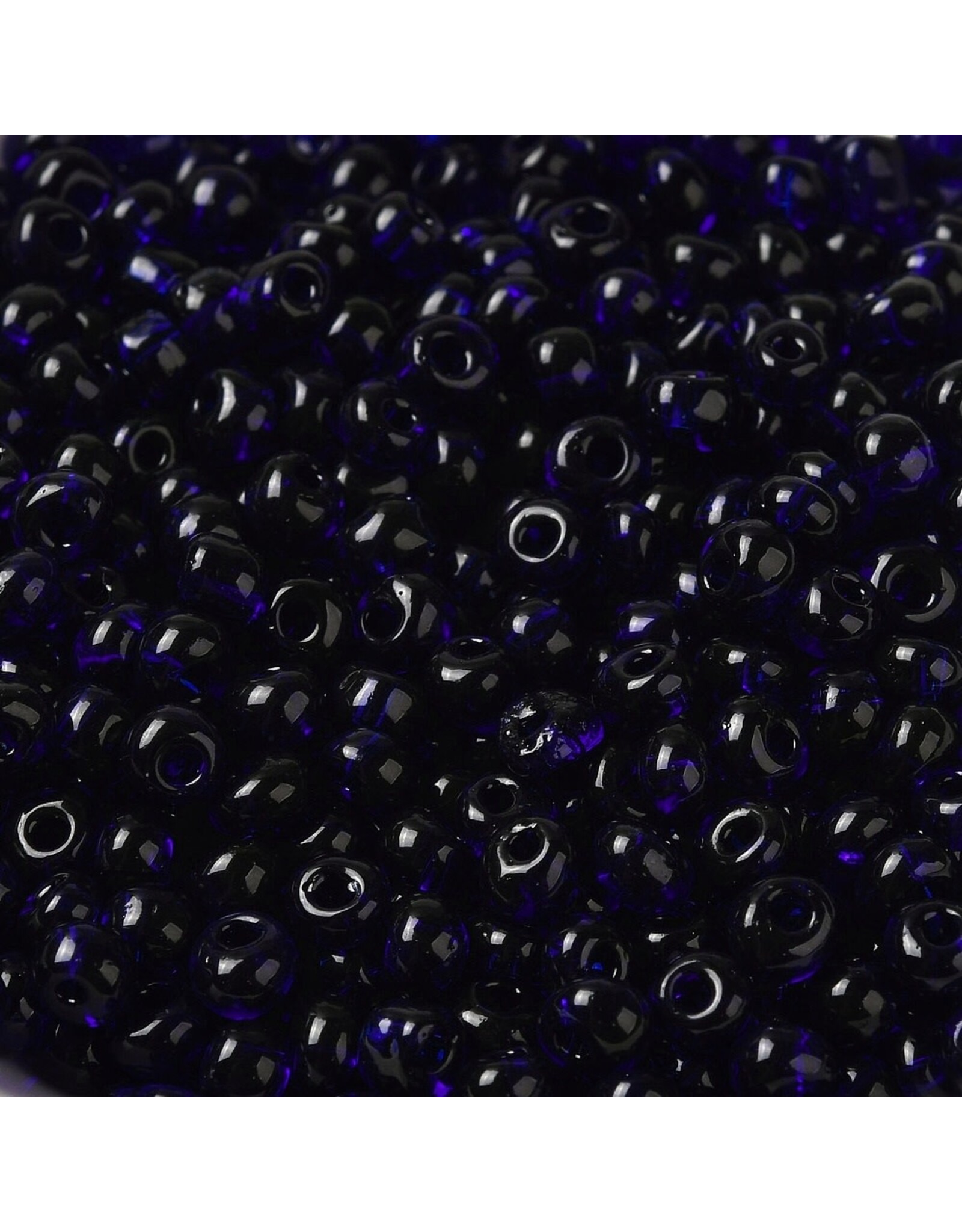 211  4x3mm  Fringe Bead 10g  Transparent Cobalt