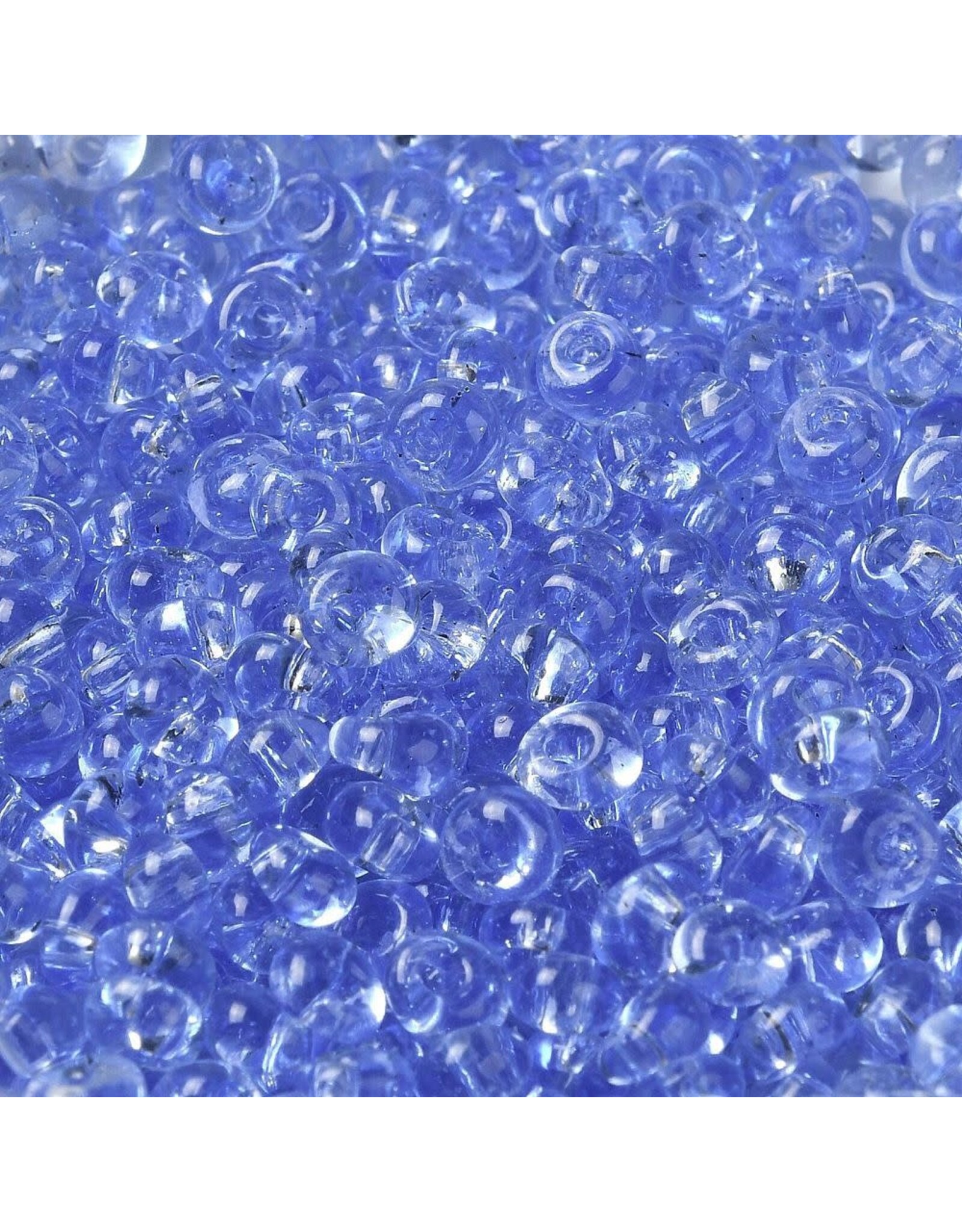 205  4x3mm  Fringe Bead 10g  Transparent Cobalt