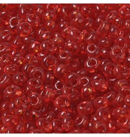 206 4x3mm  Fringe Bead 10g  Transparent Red