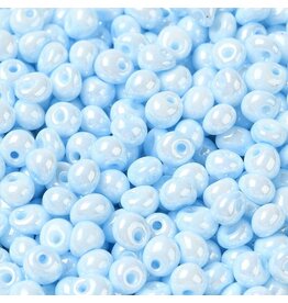 115  4x3mm  Fringe Bead 10g  Opaque Light Blue Lustre